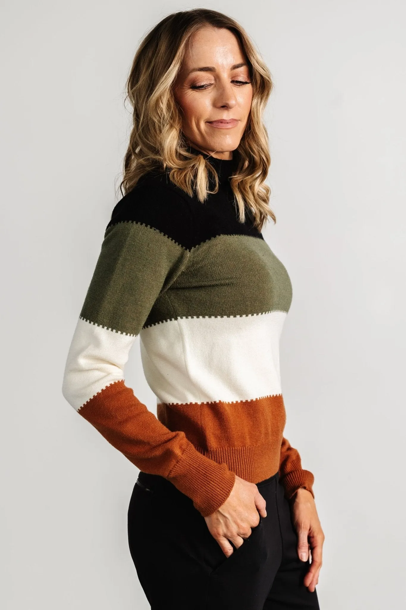 Porter Color Block Sweater | Black Multi sold by Baltic Born product image thumbnail 4