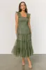 Emma Smocked Tulle Dress | Sage sold by Baltic Born