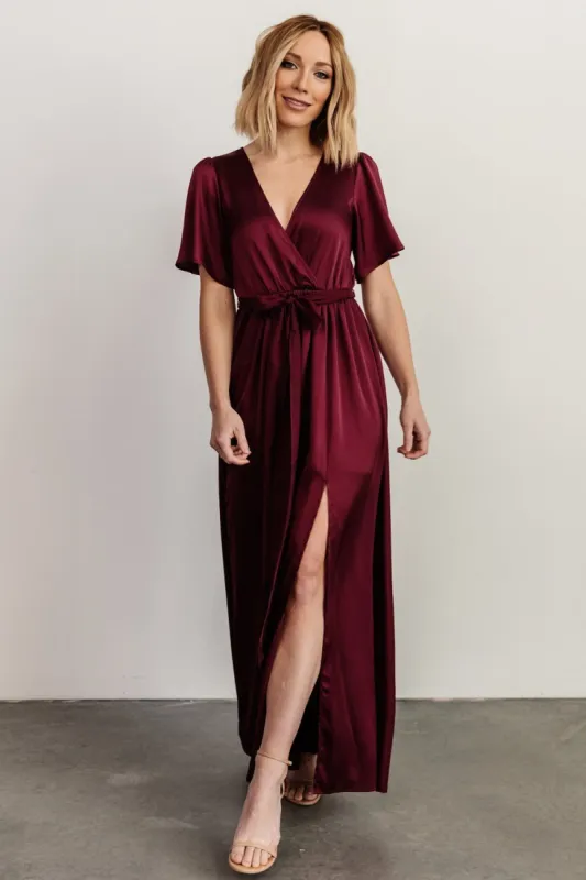 Sicily Satin Maxi Dress | Mulberry sold by Baltic Born