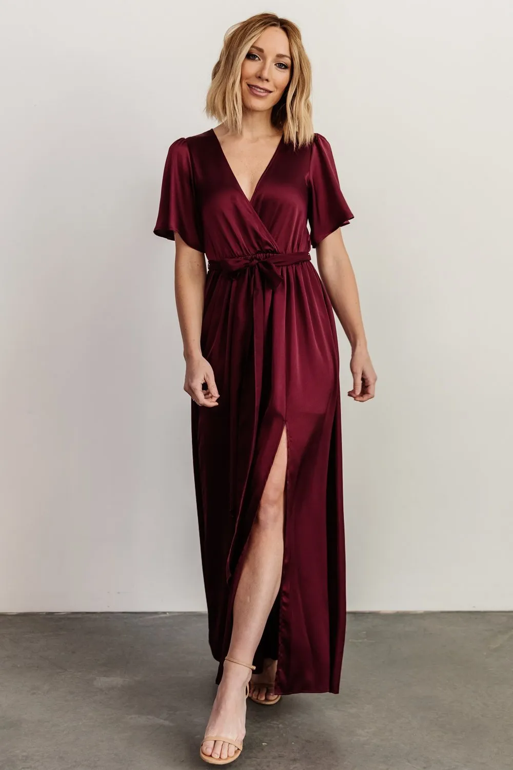 Sicily Satin Maxi Dress | Mulberry sold by Baltic Born
