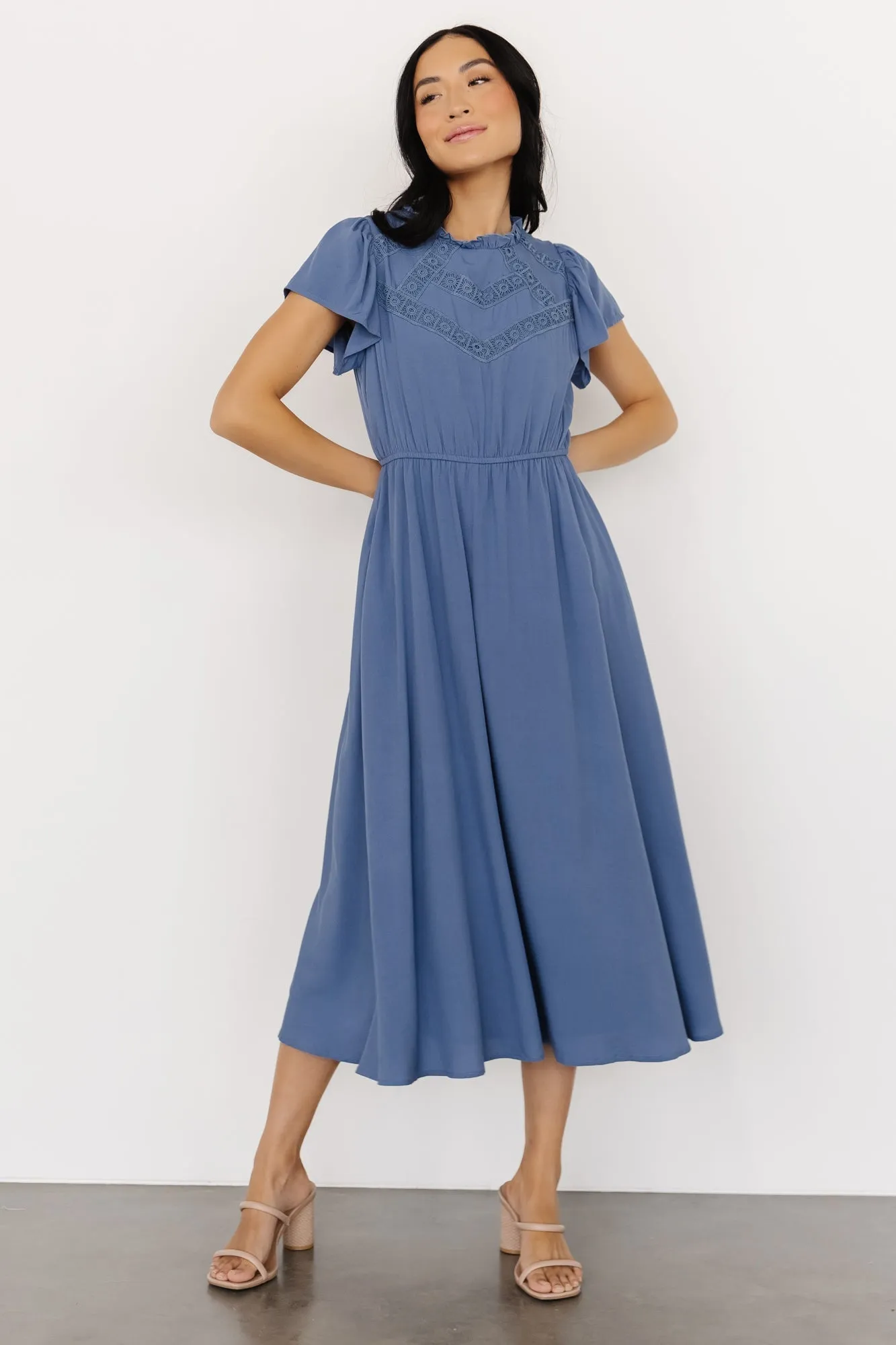 Prestyn Midi Dress | Blue sold by Baltic Born product image thumbnail 4