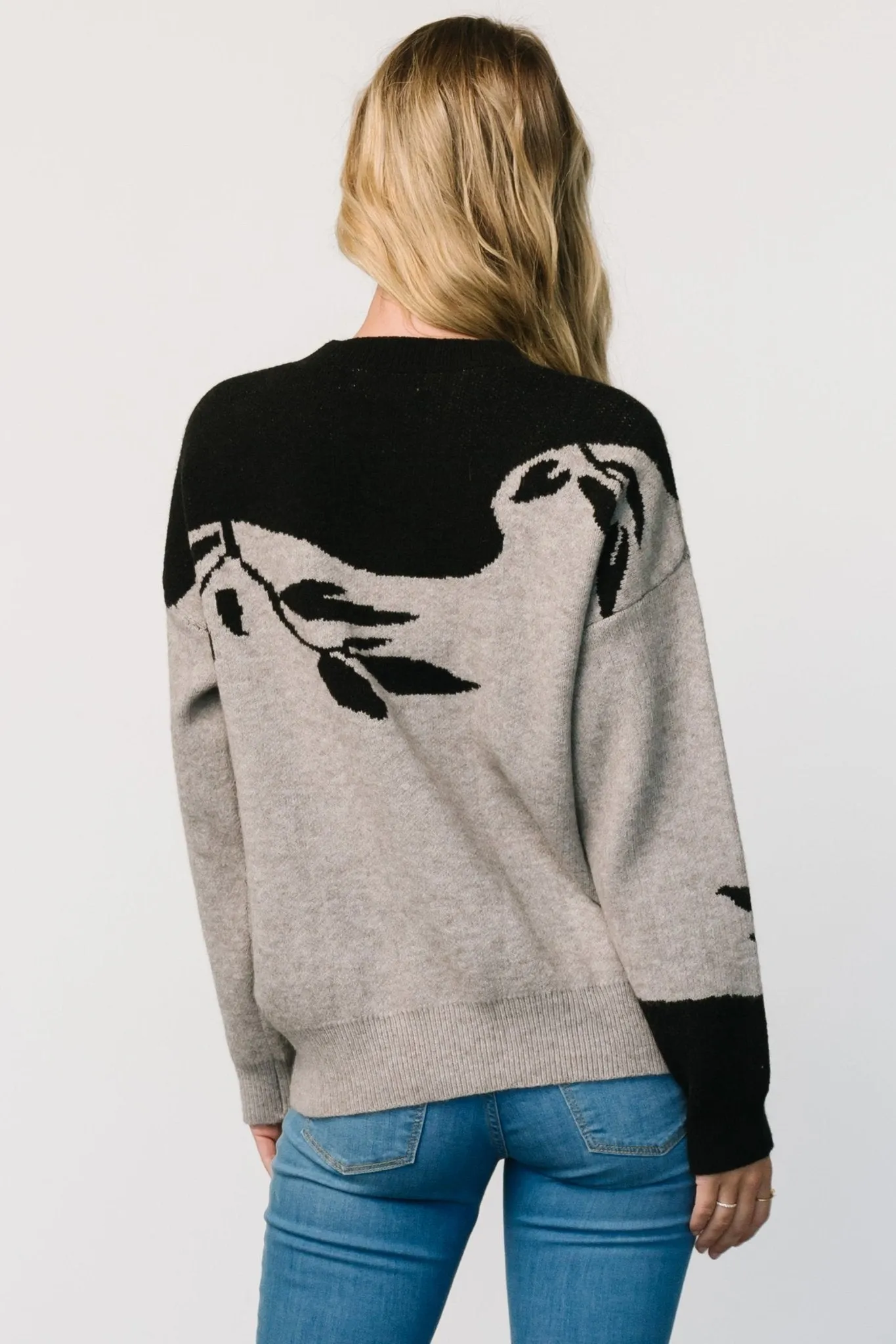 Teresa Sweater | Gray + Black sold by Baltic Born product image thumbnail 5