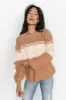 Merrill Sweater | Camel + Cream sold by Baltic Born