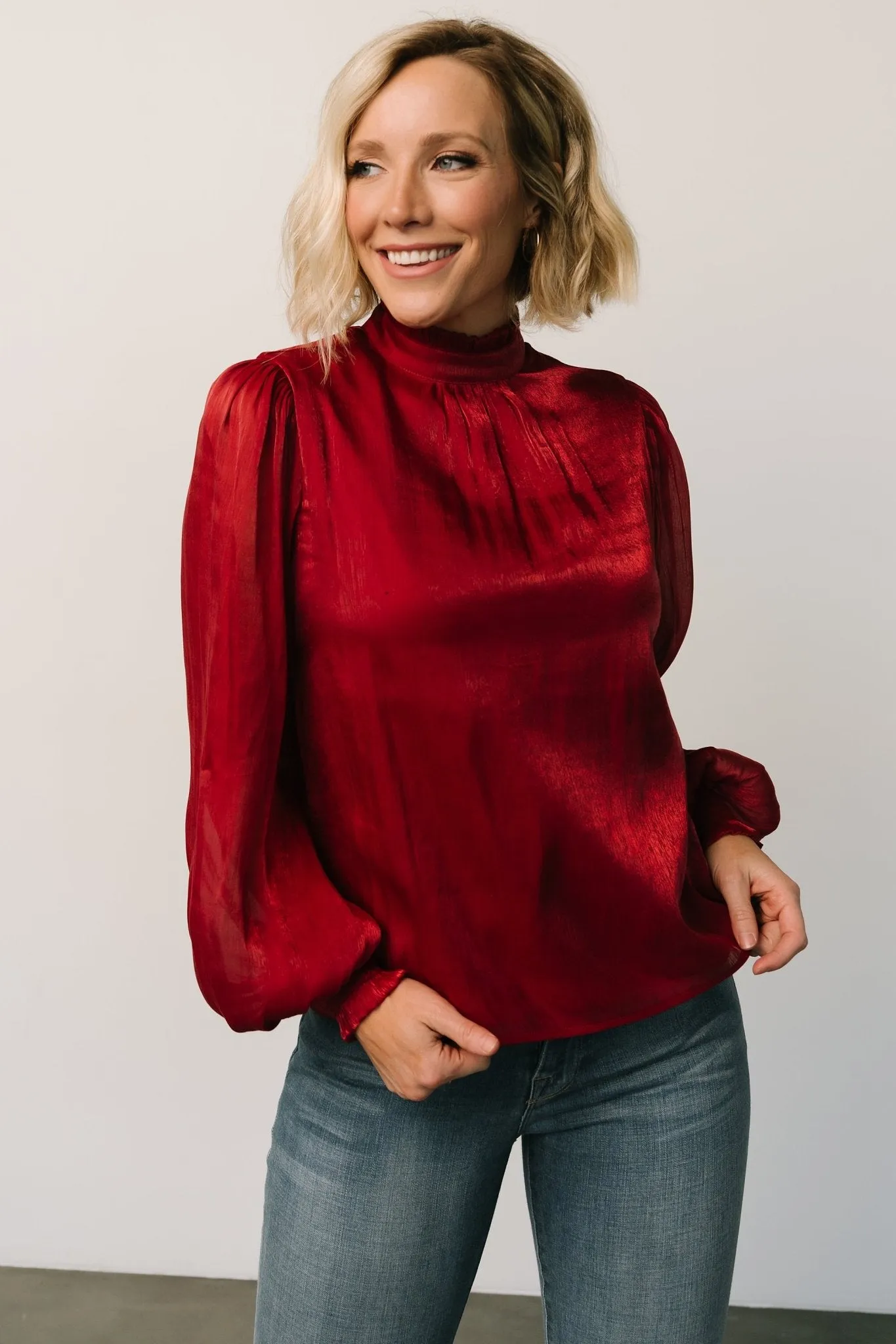Willa Shimmer Top | Wine sold by Baltic Born product image thumbnail 5