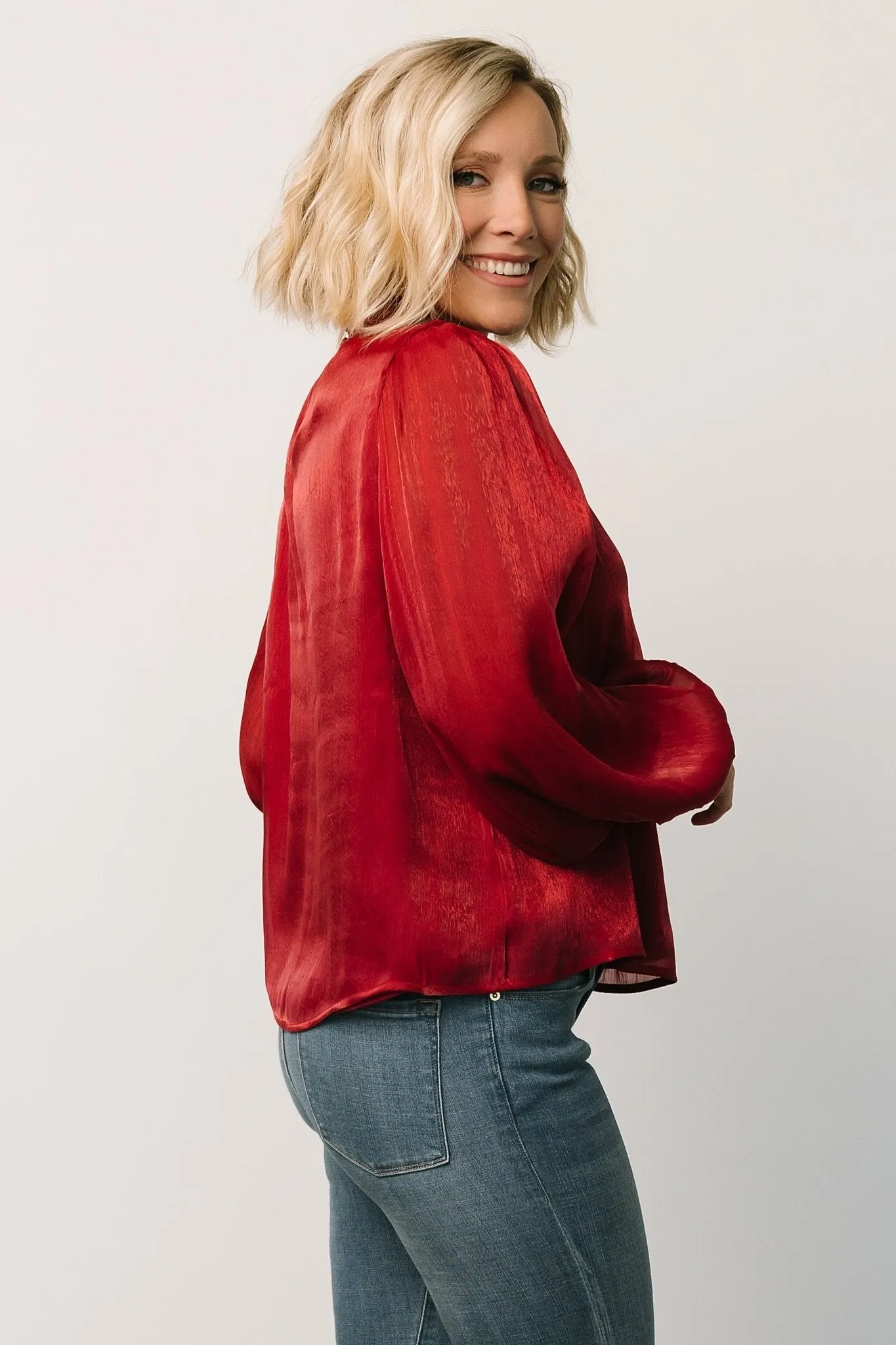Willa Shimmer Top | Wine sold by Baltic Born product image thumbnail 2