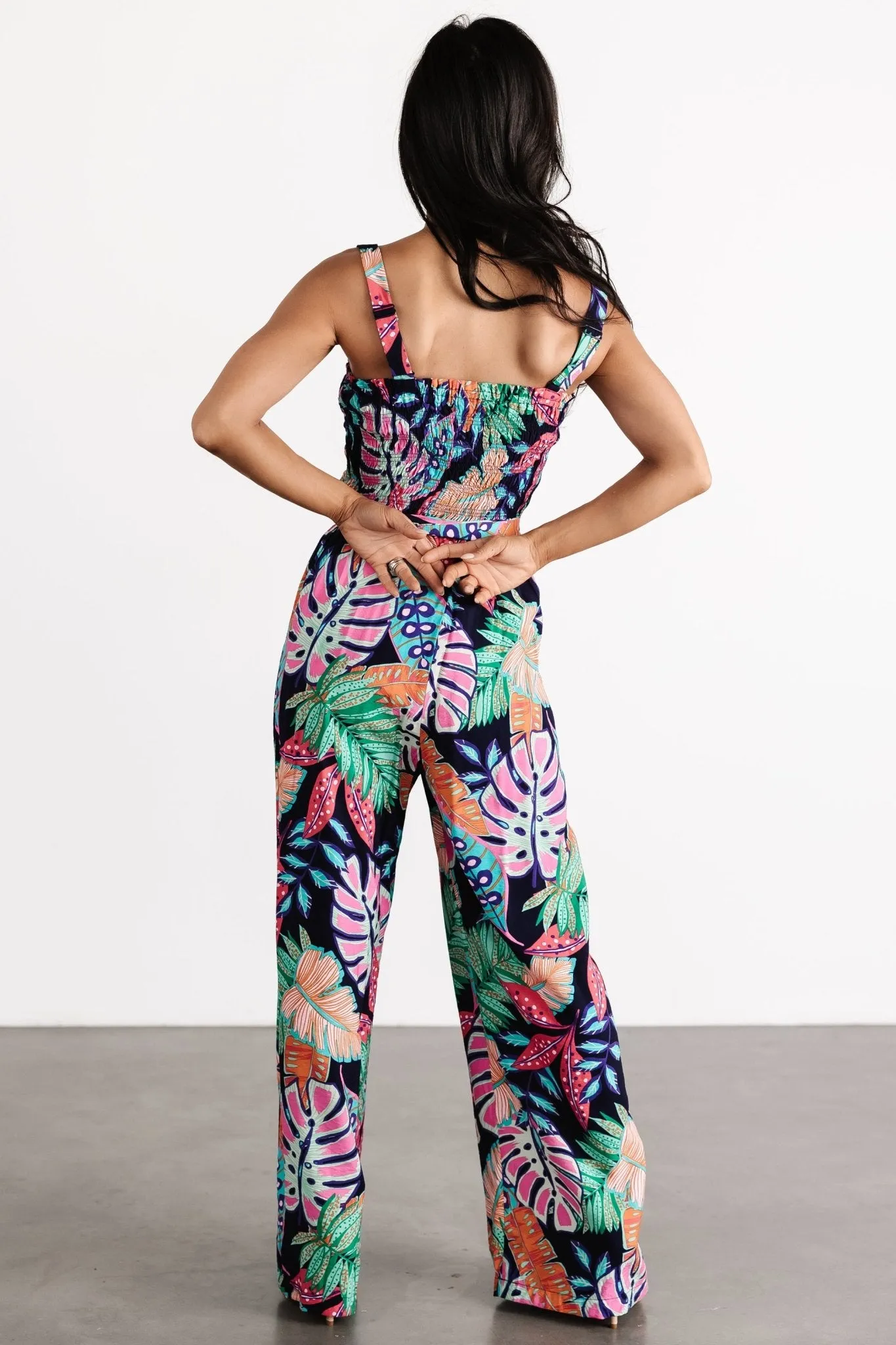 Barbados Tank Jumpsuit | Navy Print sold by Baltic Born product image thumbnail 5