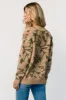 Hallstatt Sweater | Camel + Green Print sold by Baltic Born