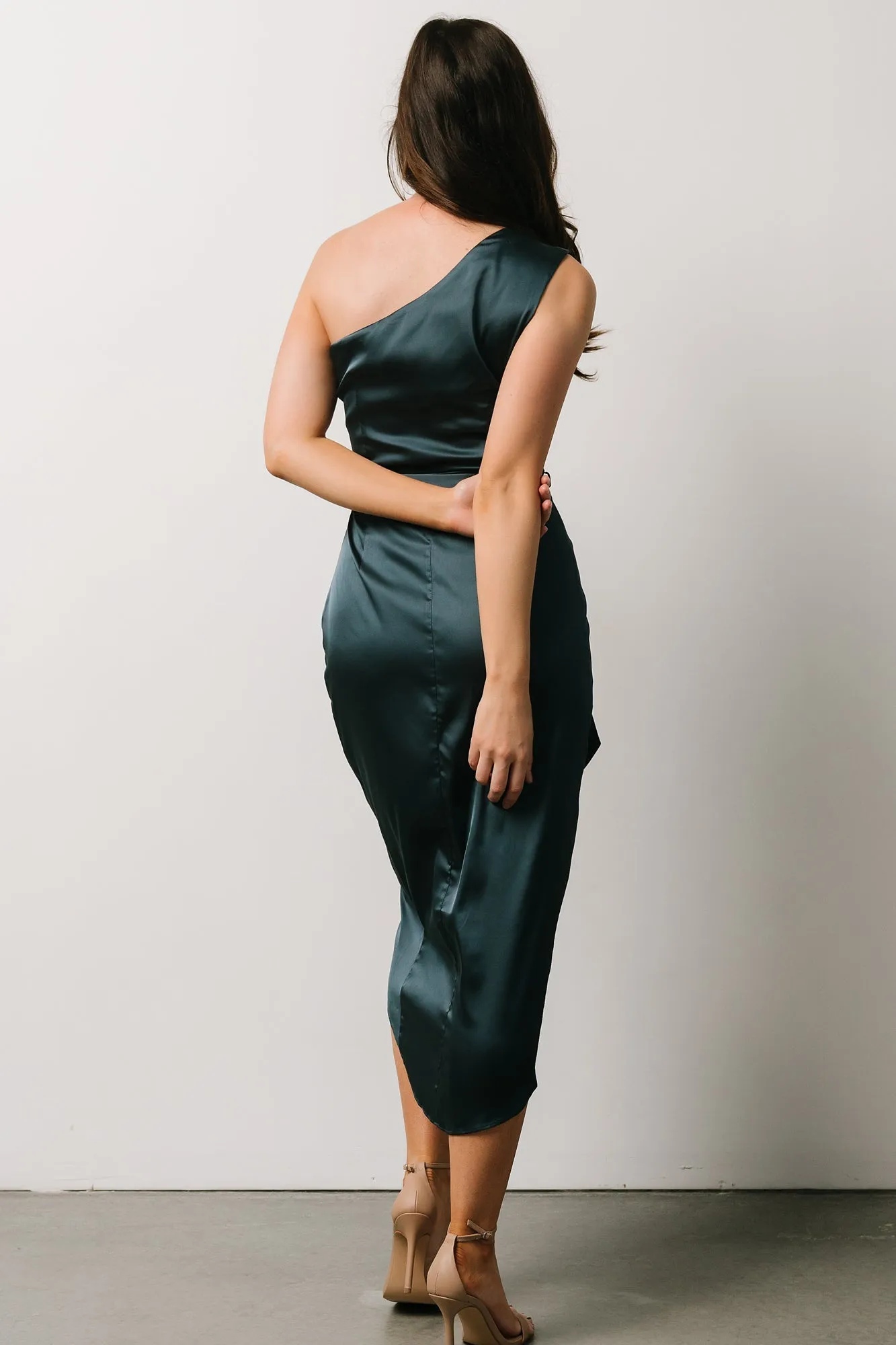 Celia One Shoulder Midi Dress | Midnight sold by Baltic Born product image thumbnail 2