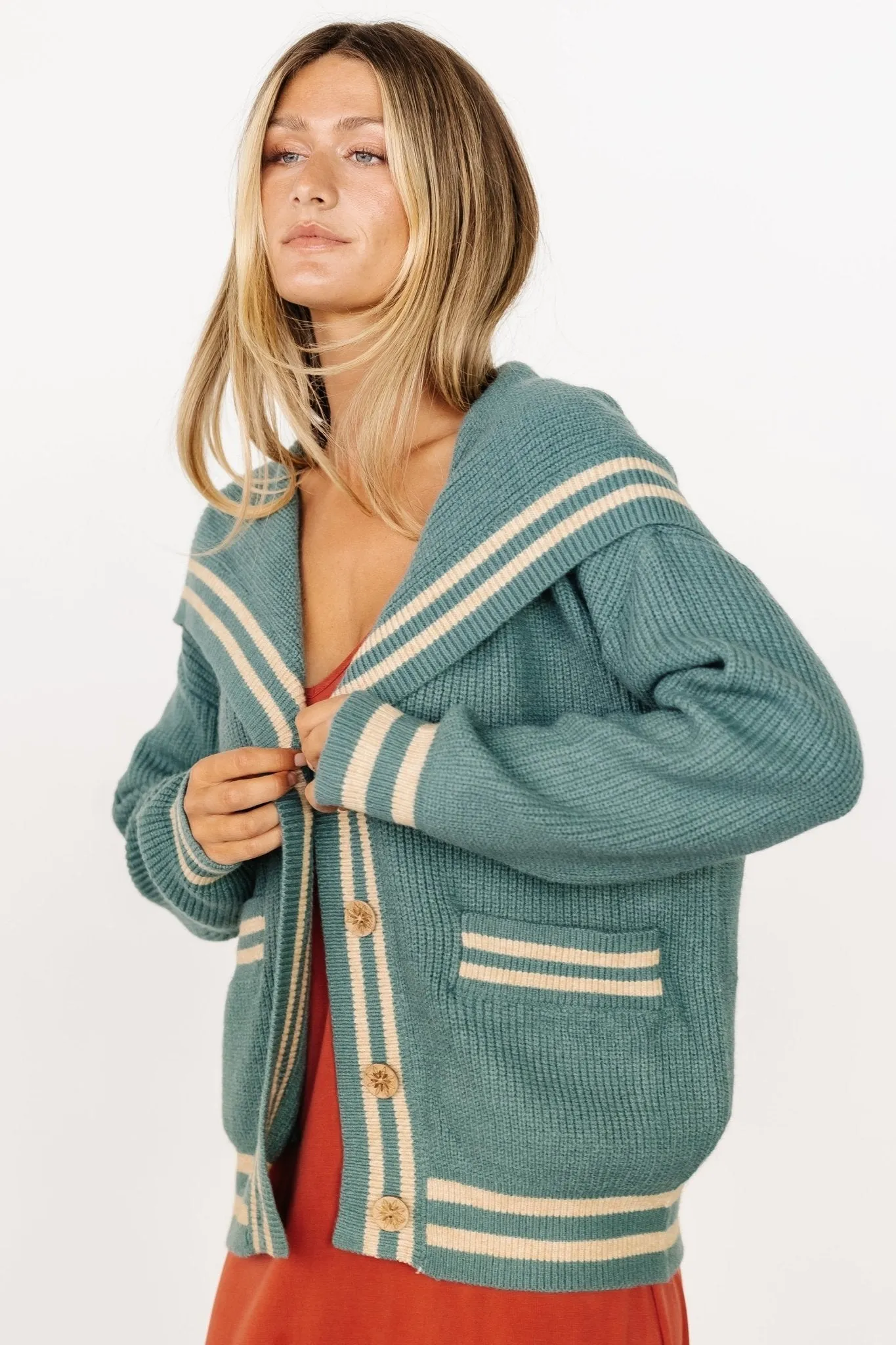 Corbett Knit Cardigan | Jade sold by Baltic Born product image thumbnail 2