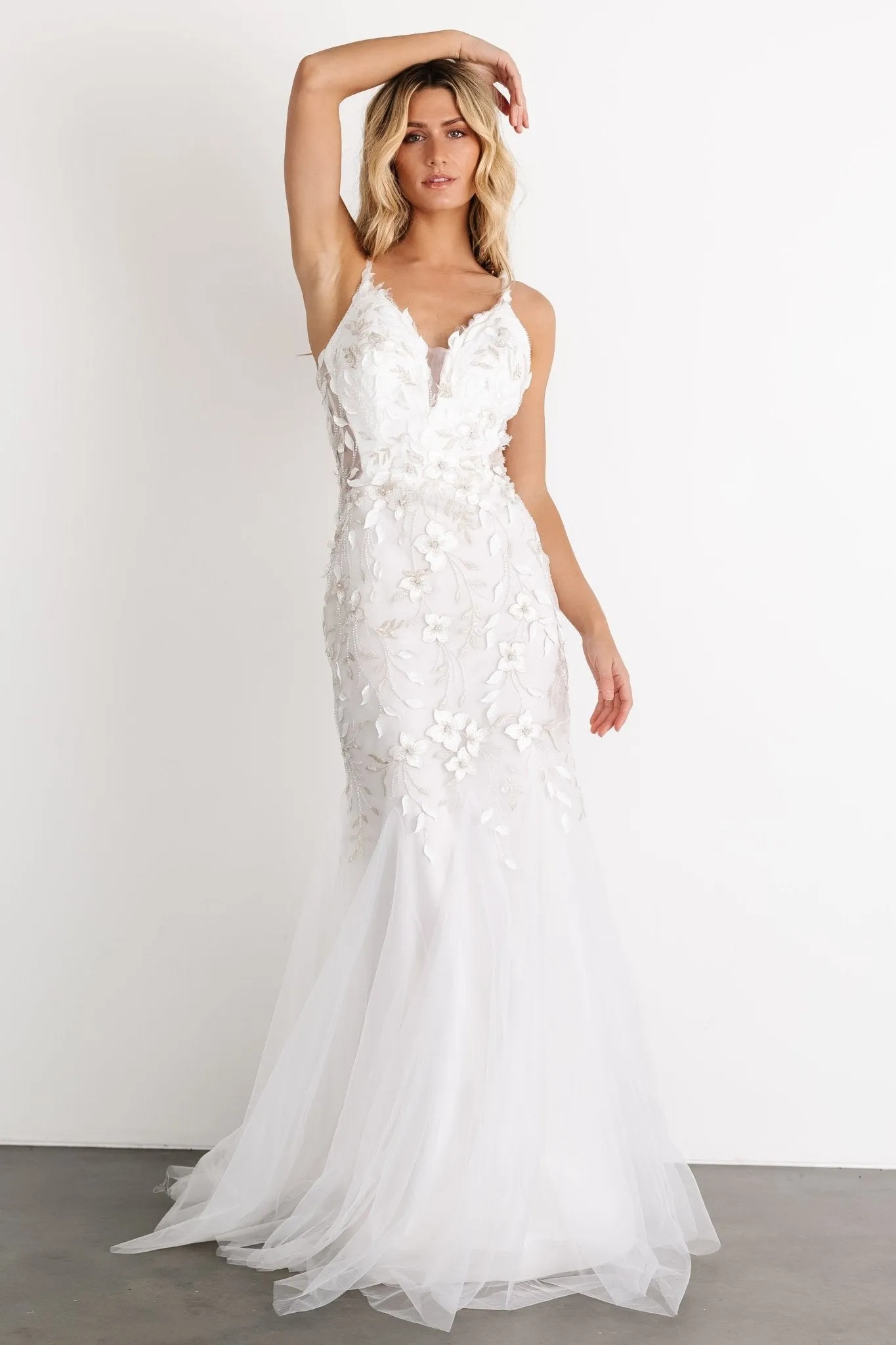 Precious Embroidered Bridal Gown | Off White sold by Baltic Born product image thumbnail 4