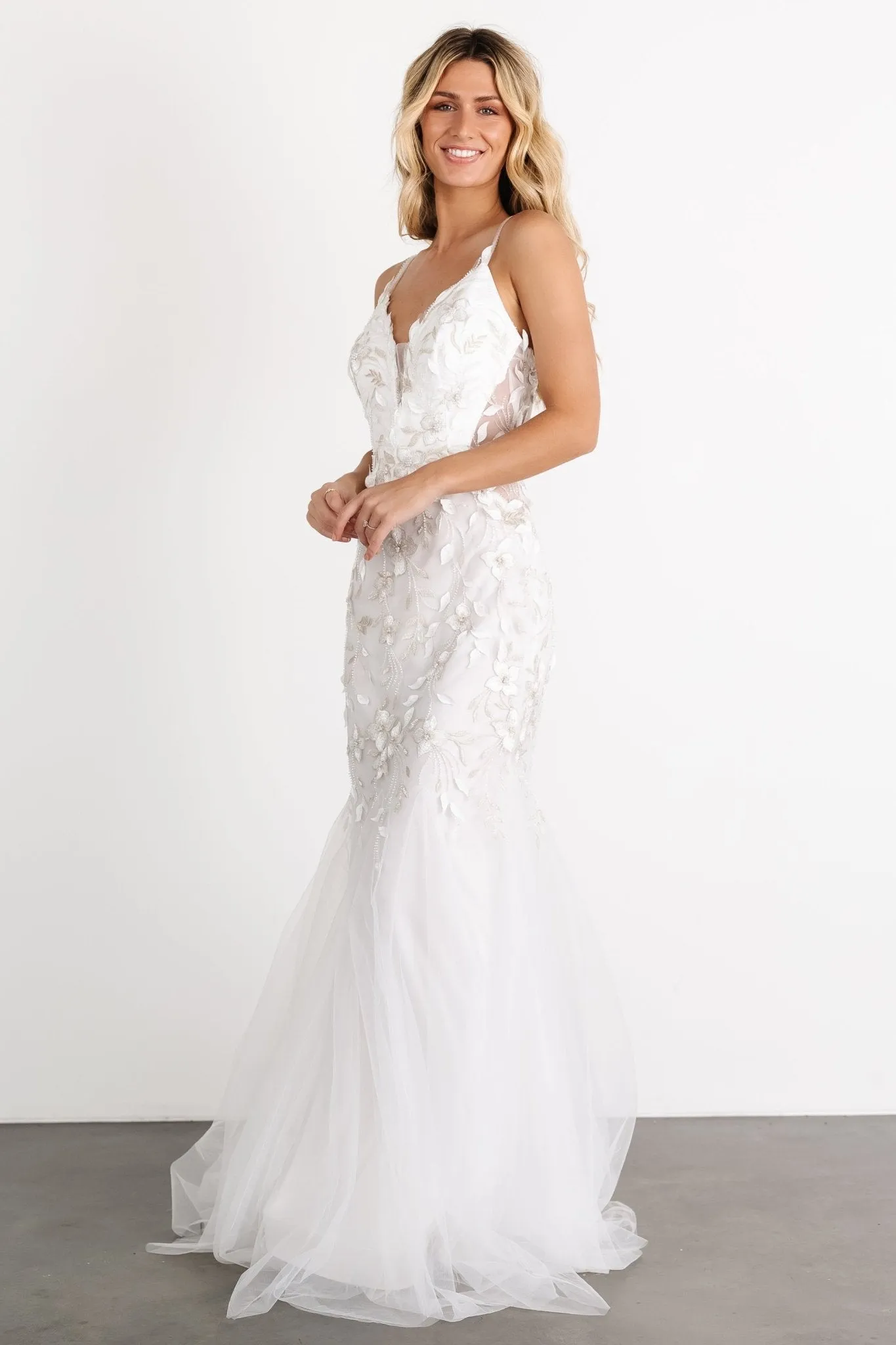 Precious Embroidered Bridal Gown | Off White sold by Baltic Born