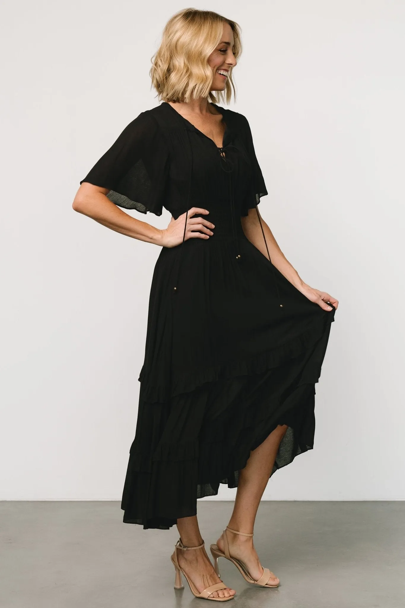 Spell Boho Midi Dress | Black sold by Baltic Born product image thumbnail 5
