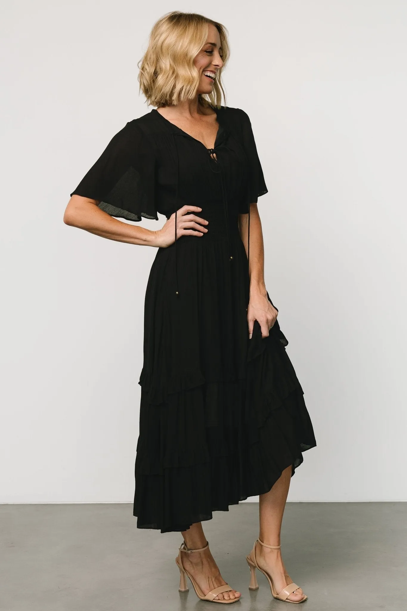 Spell Boho Midi Dress | Black sold by Baltic Born product image thumbnail 3