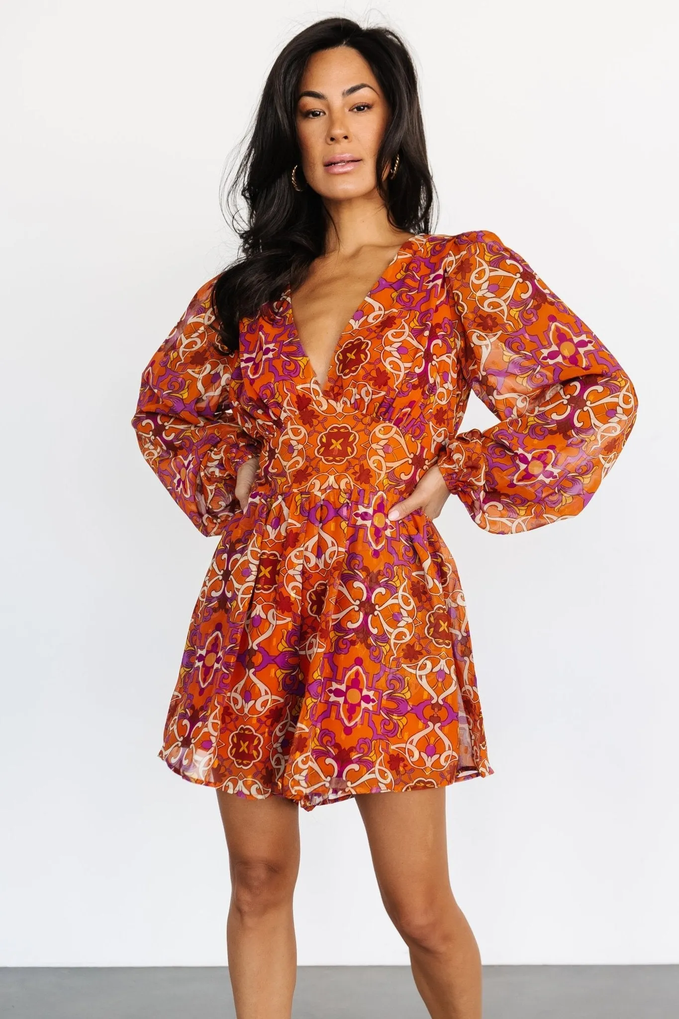 Colima Romper | Rust Multi sold by Baltic Born product image thumbnail 2