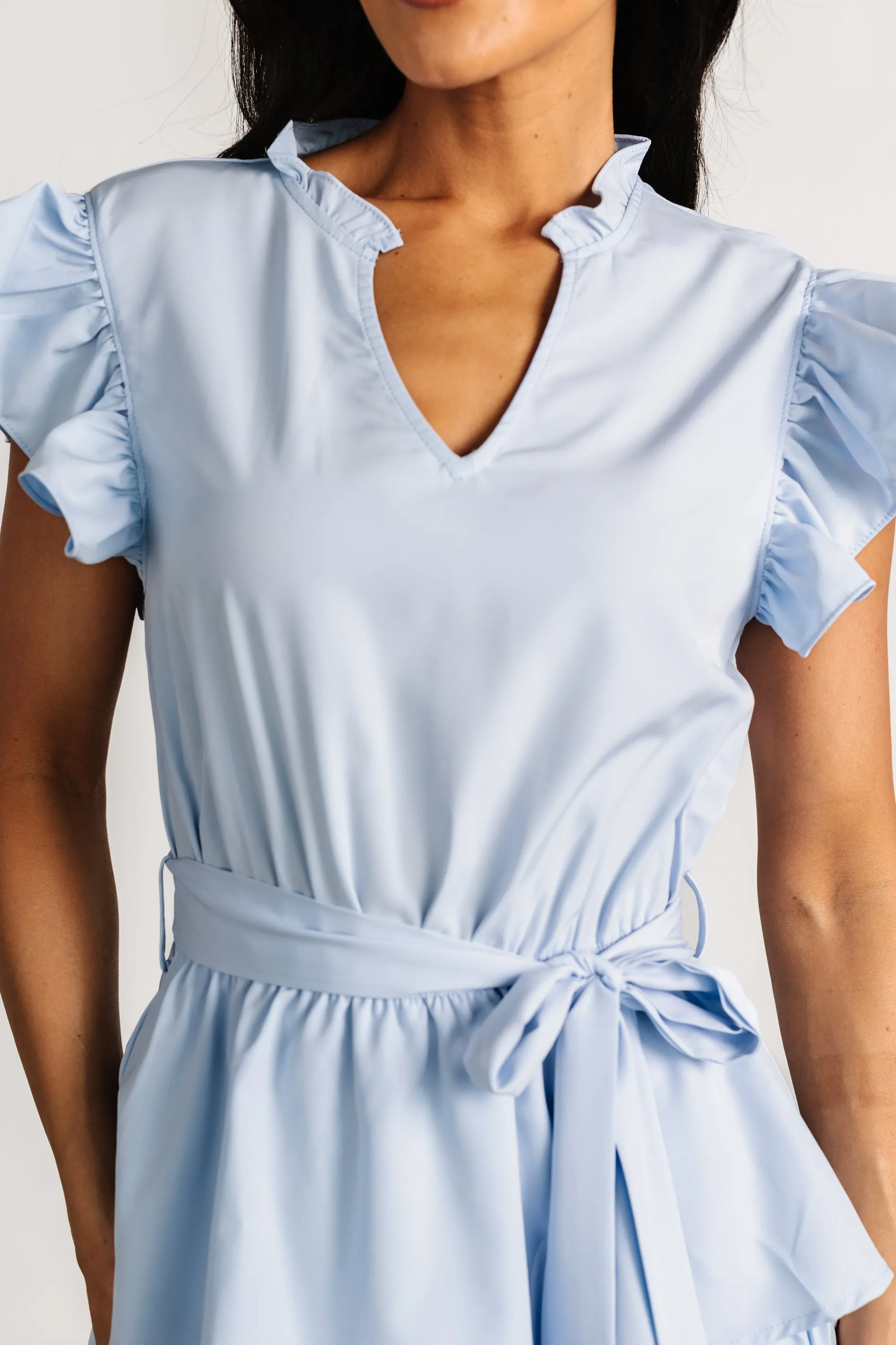 Chrysanthi Tiered Dress | Light Blue sold by Baltic Born product image thumbnail 2