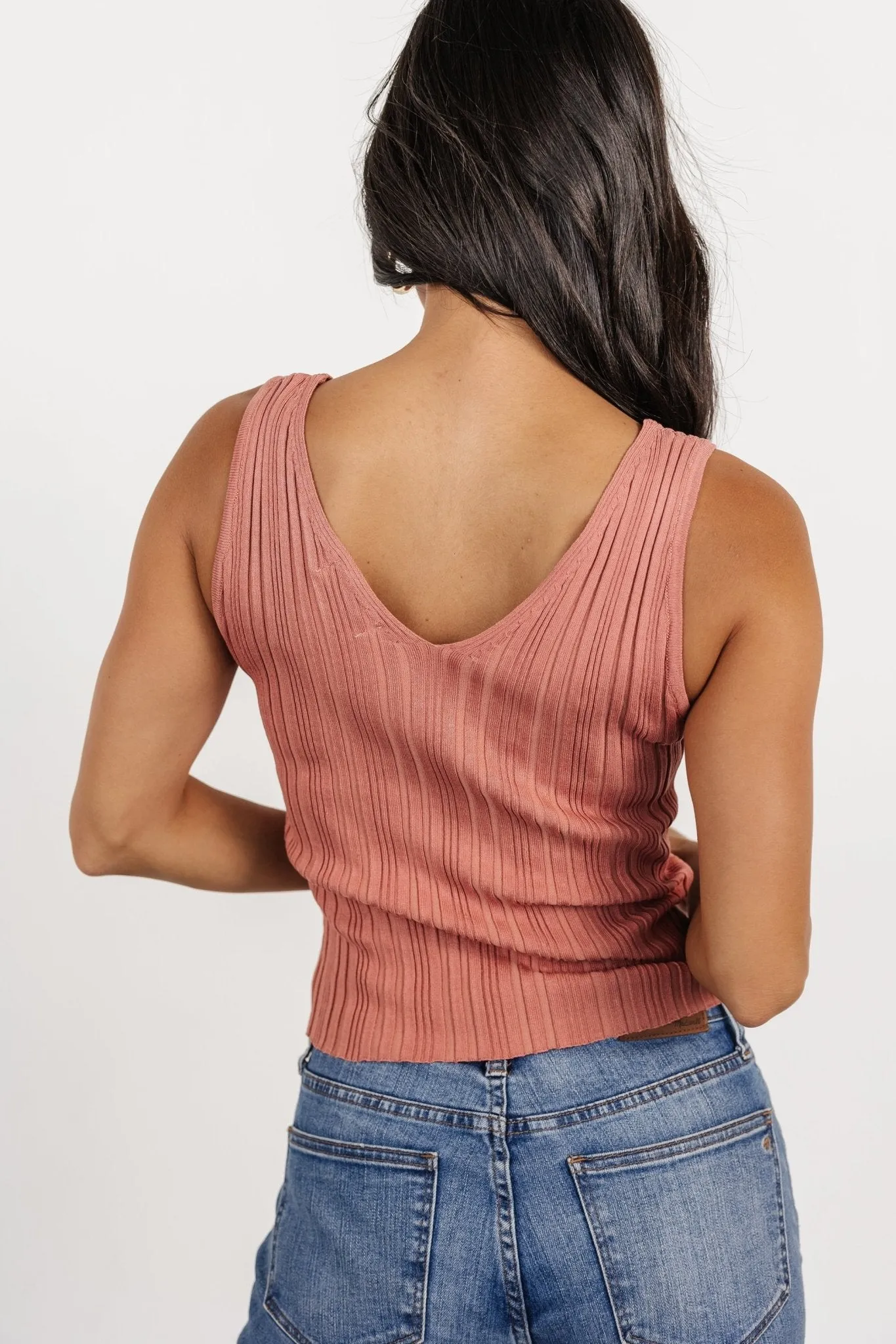 York V Neck Tank | Clay sold by Baltic Born product image thumbnail 4