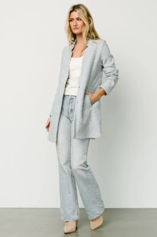 Knoll Notch Jacket | Heather Light Blue sold by Baltic Born