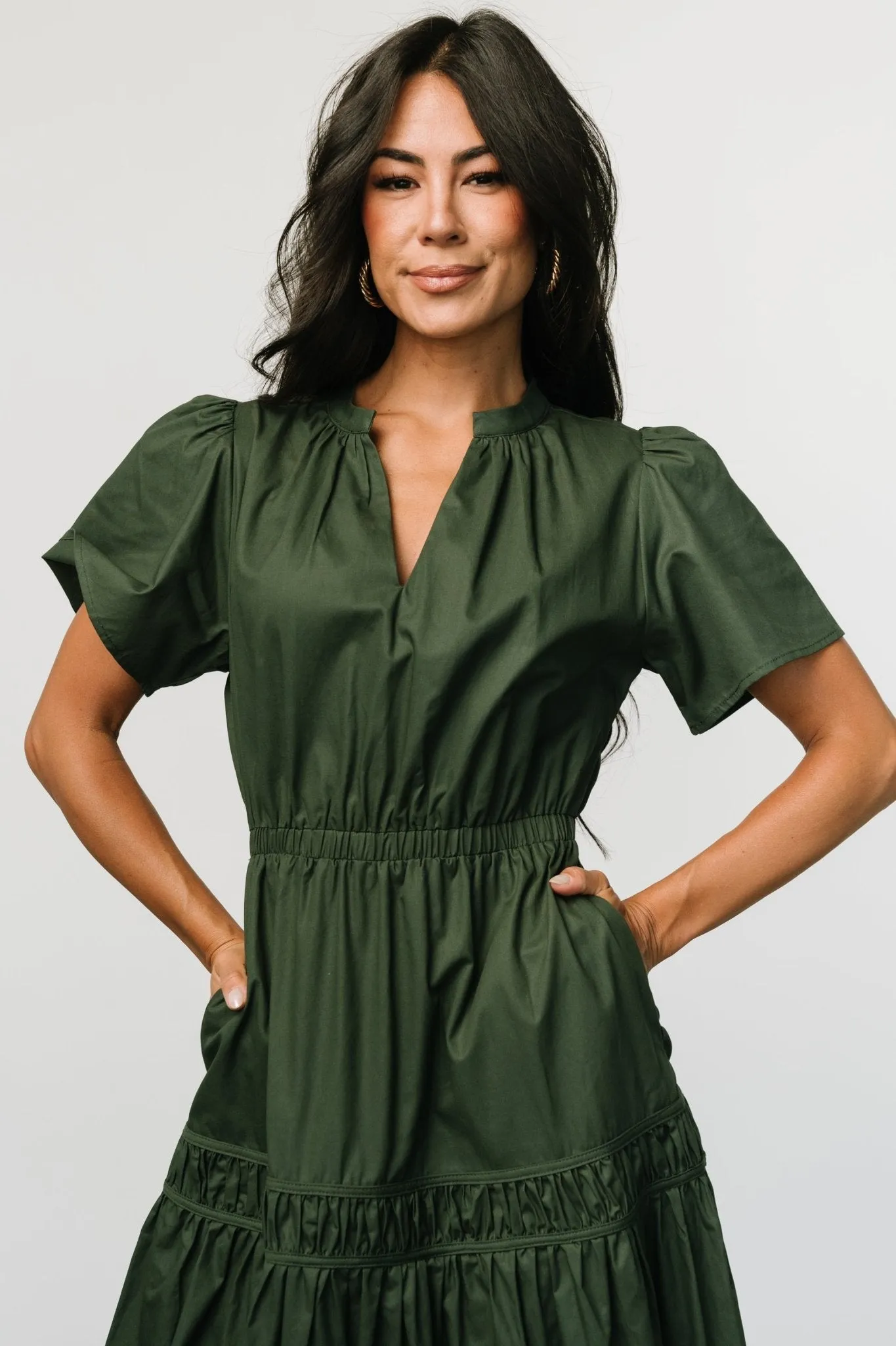 Jerrah Midi Dress | Deep Green sold by Baltic Born product image thumbnail 2