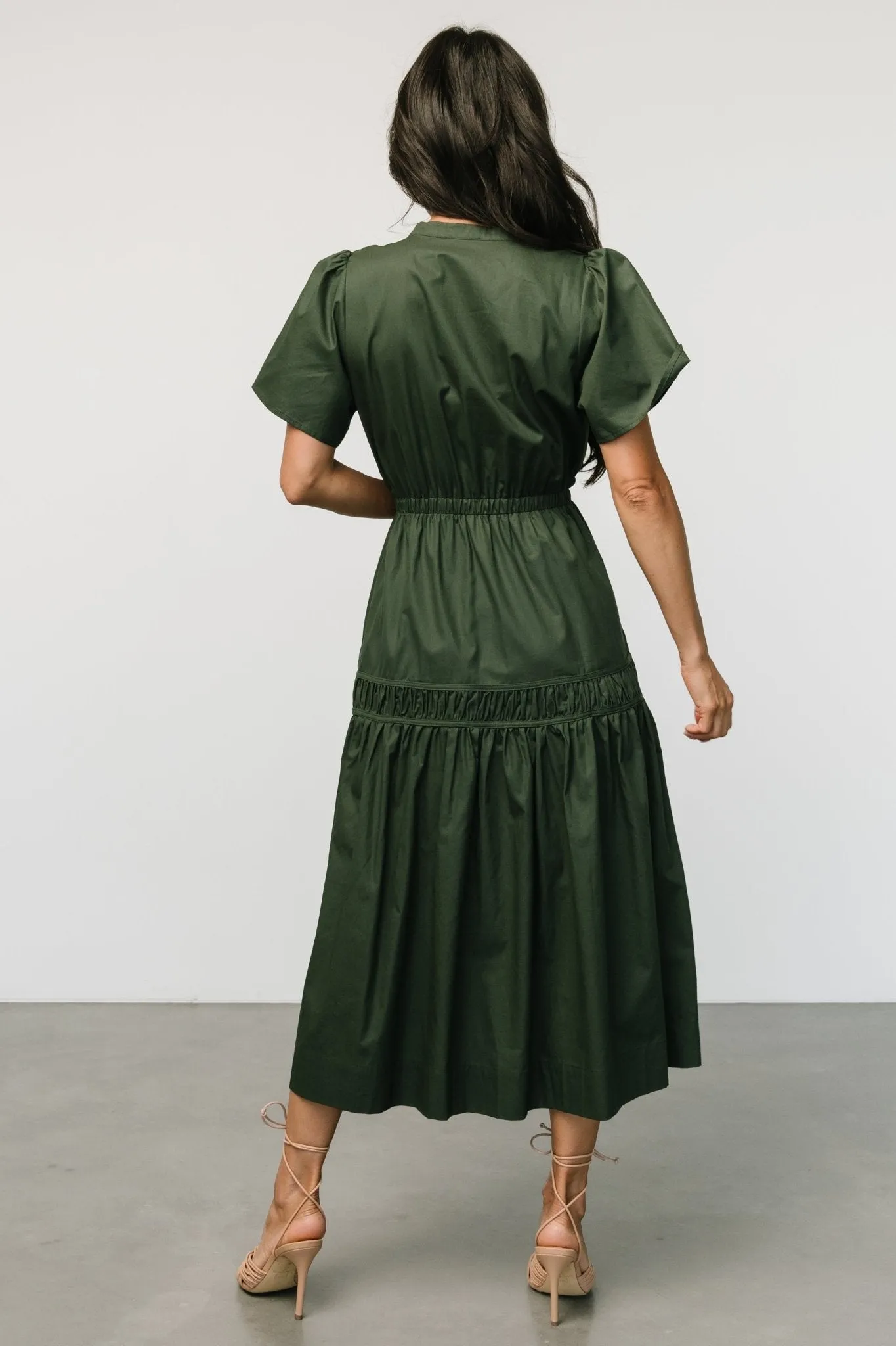 Jerrah Midi Dress | Deep Green sold by Baltic Born product image thumbnail 4