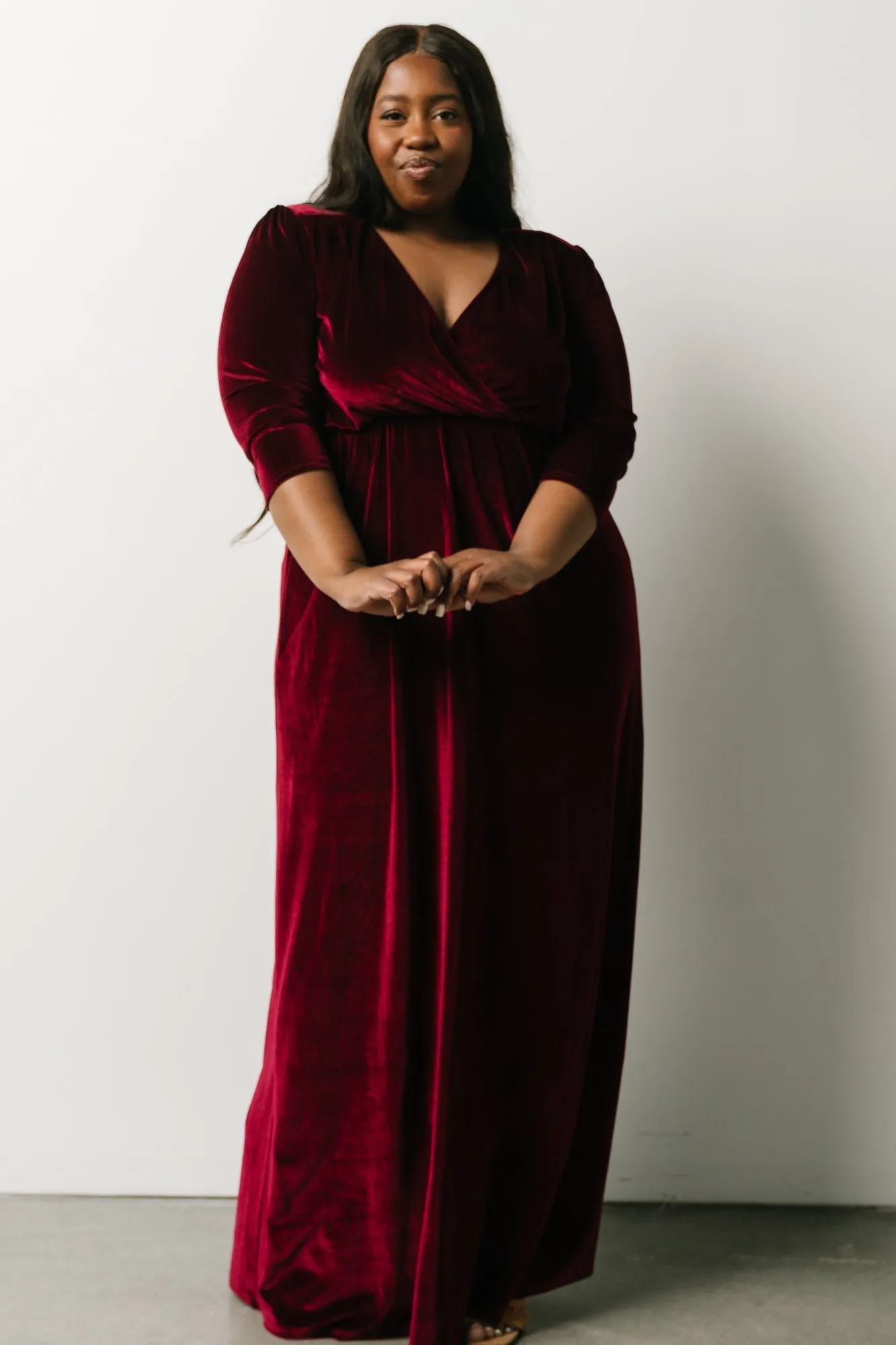 Sofia Velvet Maxi Dress | Mulberry sold by Baltic Born