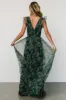 Carmine Maxi Dress | Green Floral sold by Baltic Born
