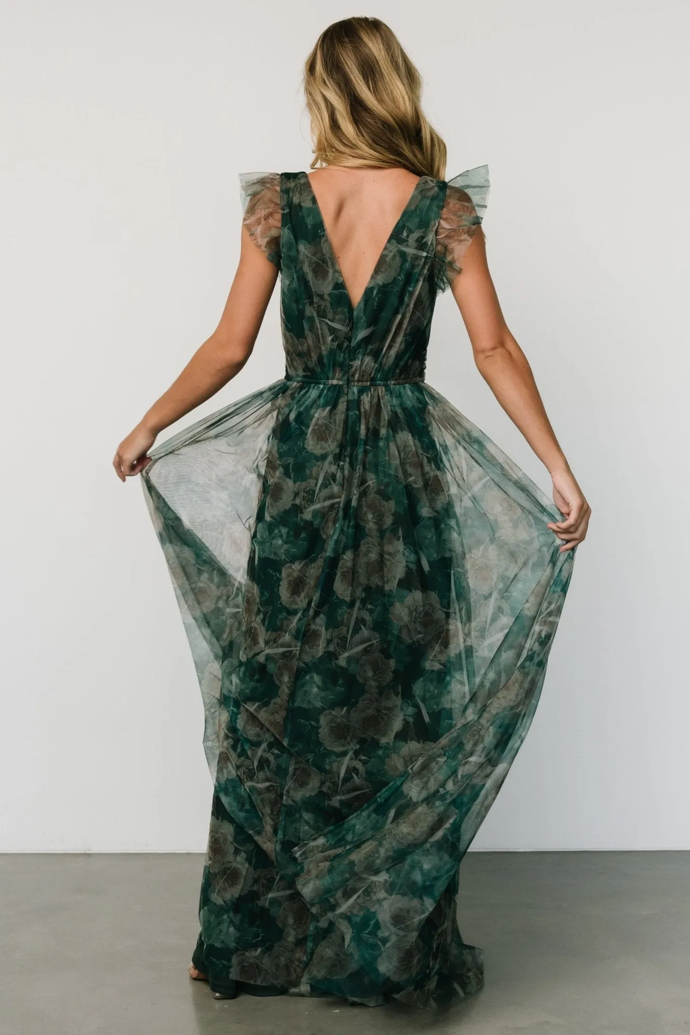 Carmine Maxi Dress | Green Floral sold by Baltic Born product image thumbnail 5
