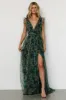 Carmine Maxi Dress | Green Floral sold by Baltic Born