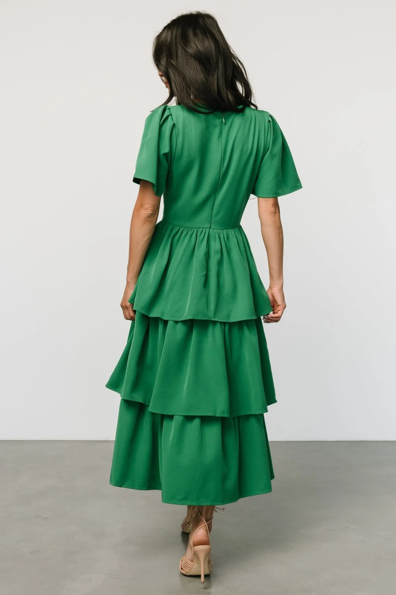 Cadenza Tiered Maxi Dress | Green sold by Baltic Born product image thumbnail 5