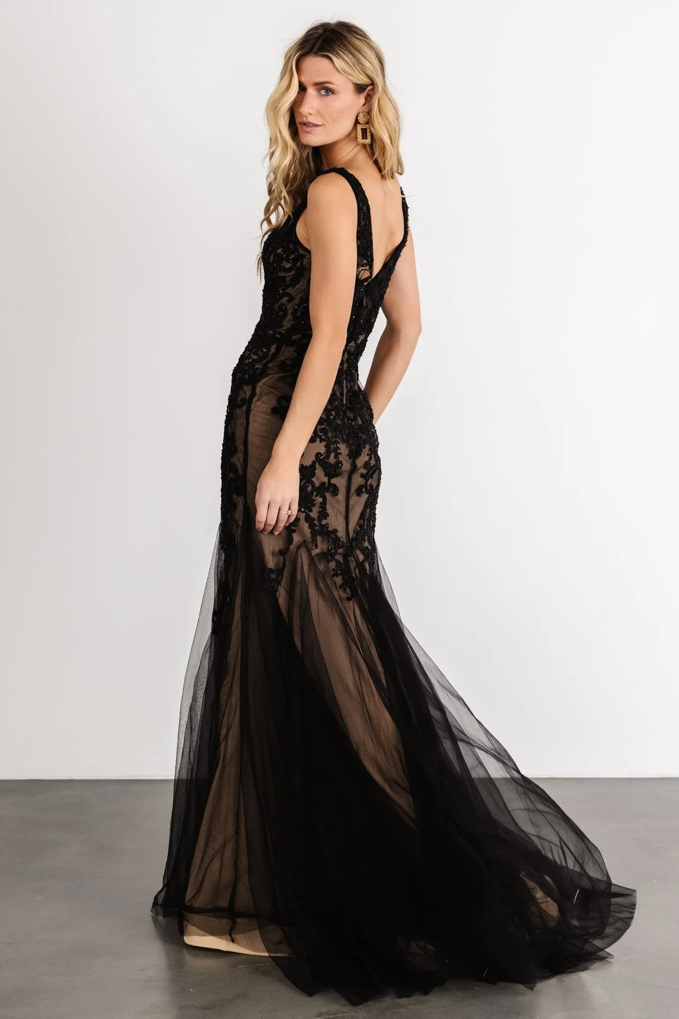 Worship Bridal Gown | Black + Nude sold by Baltic Born product image thumbnail 3