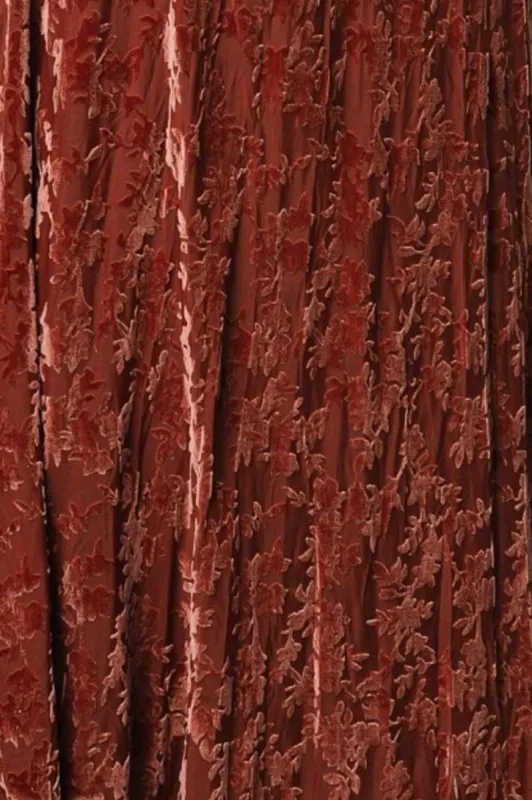 Fabric Swatch - Everley Velvet | Cinnamon sold by Baltic Born