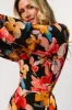 Katinka Wrap Maxi Dress | Tropical Night Floral sold by Baltic Born