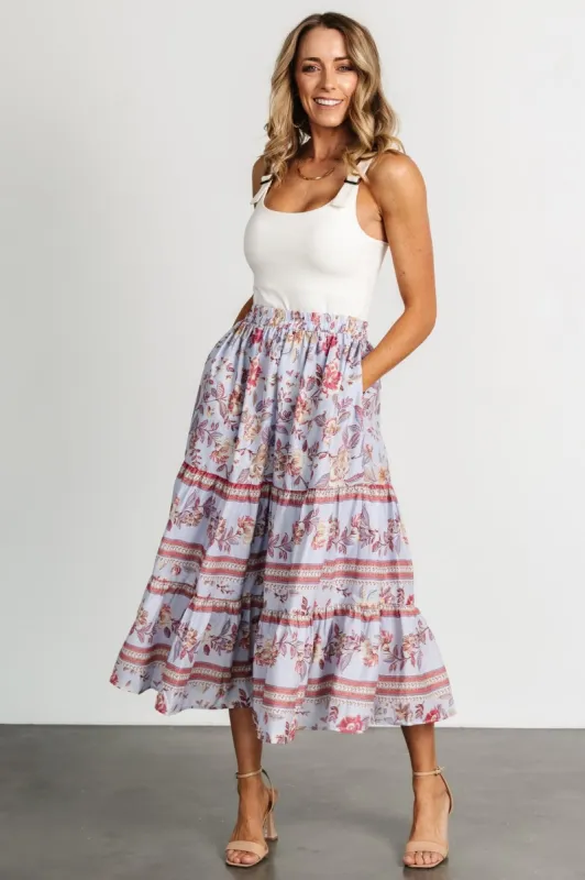 Meg Skirt | Periwinkle Multi sold by Baltic Born