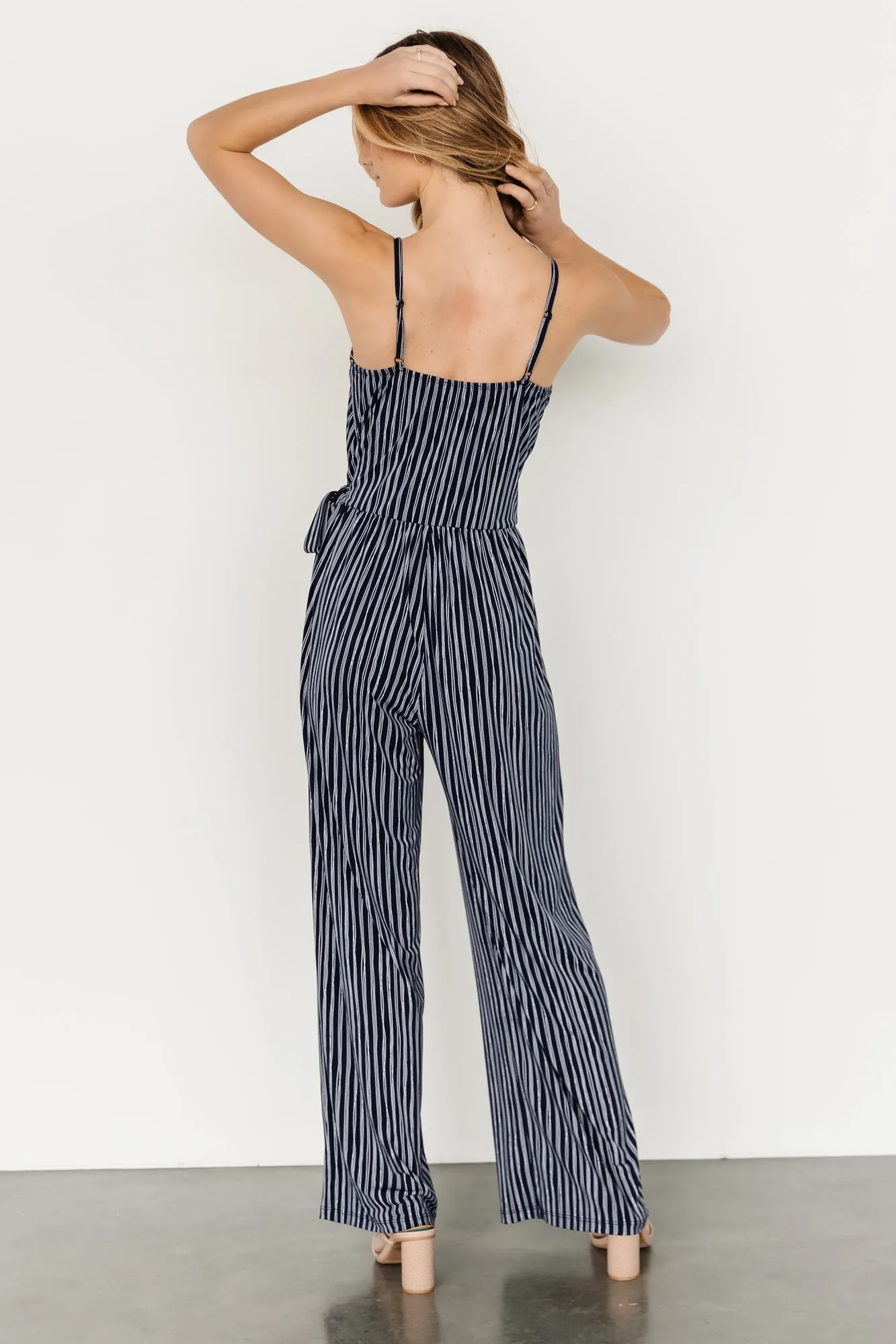 Zuri Tank Jumpsuit | Navy Stripe sold by Baltic Born product image thumbnail 4