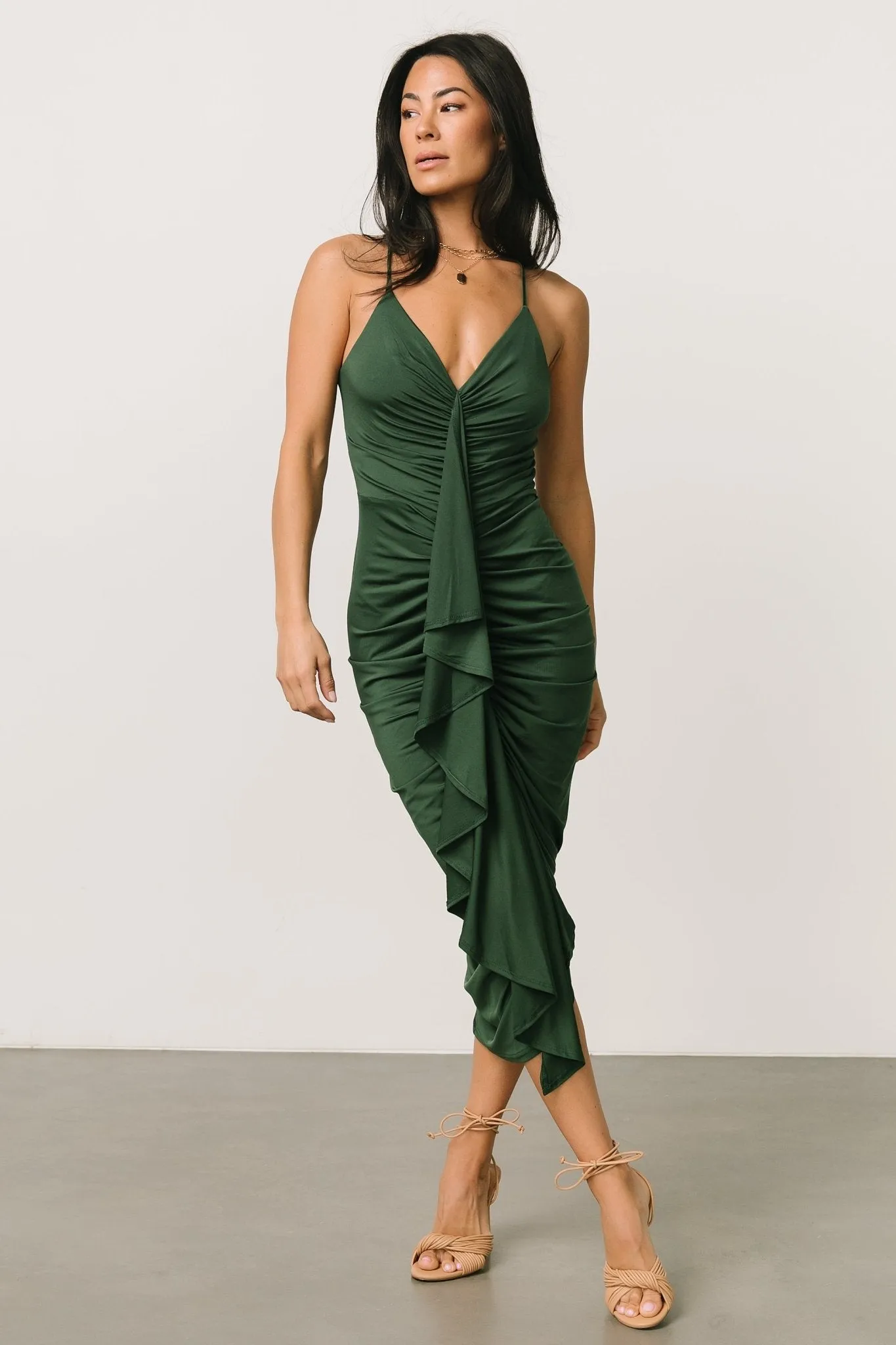 Roxanne Tank Dress | Hunter Green sold by Baltic Born product image thumbnail 4