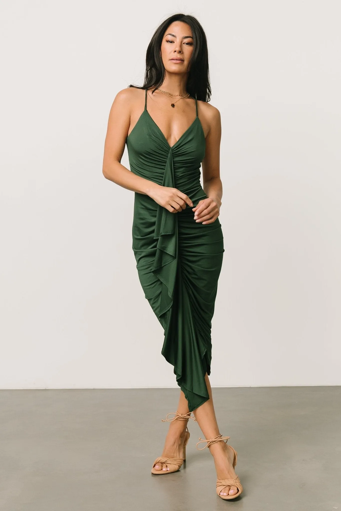 Roxanne Tank Dress | Hunter Green sold by Baltic Born