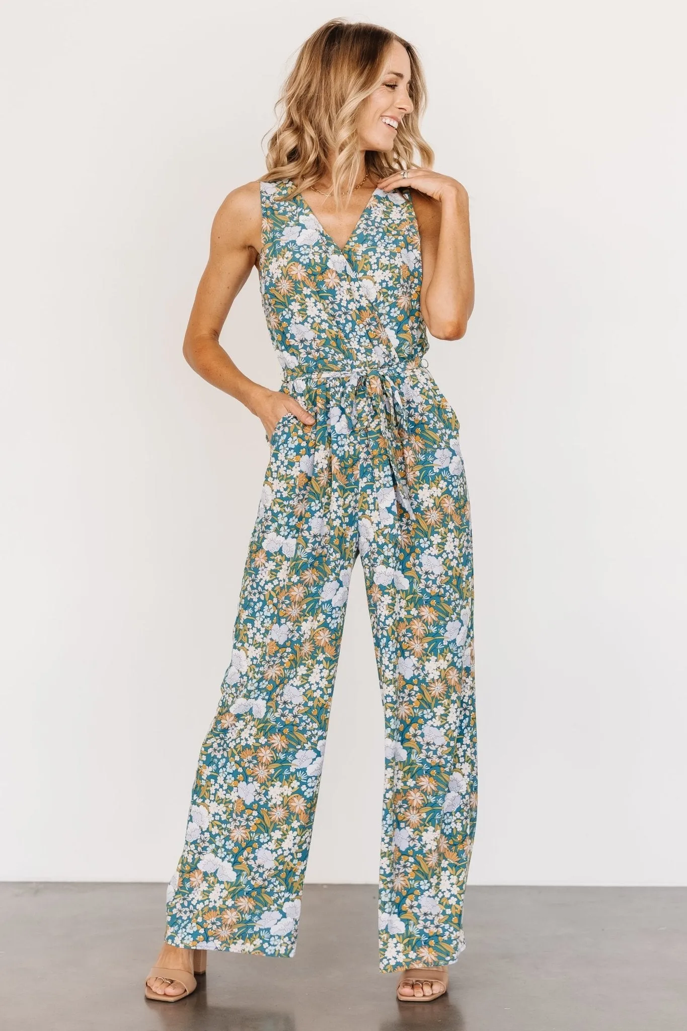Paulette Jumpsuit | Jade Multi sold by Baltic Born