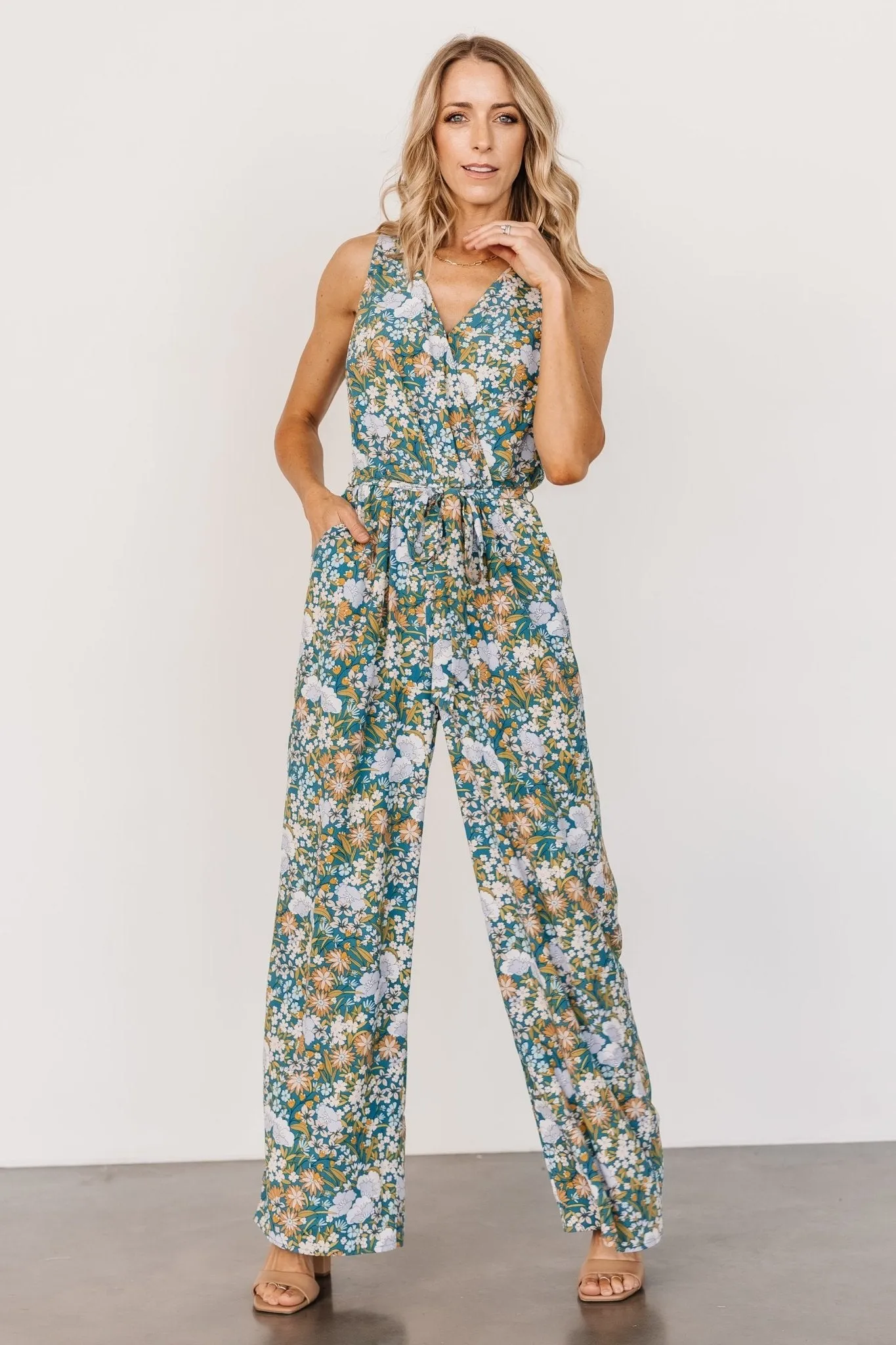 Paulette Jumpsuit | Jade Multi sold by Baltic Born product image thumbnail 5