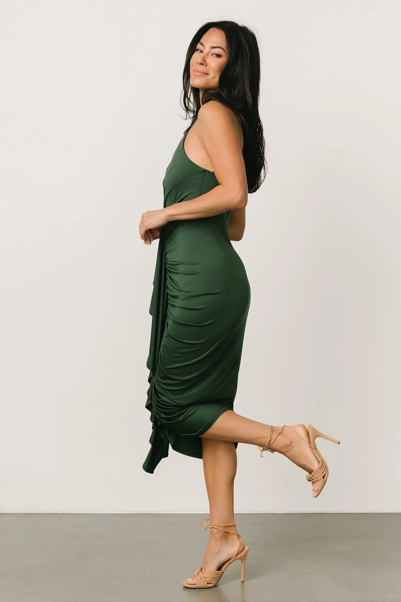 Roxanne Tank Dress | Hunter Green sold by Baltic Born product image thumbnail 3