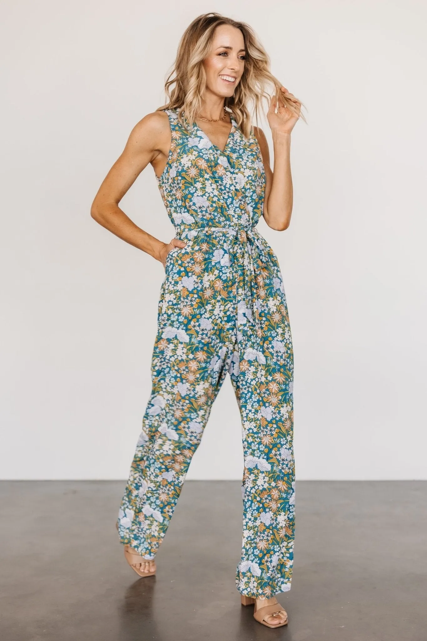 Paulette Jumpsuit | Jade Multi sold by Baltic Born product image thumbnail 3