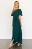 McCall Textured Maxi Dress | Dark Green sold by Baltic Born