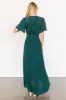 McCall Textured Maxi Dress | Dark Green sold by Baltic Born