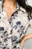 Lorna Midi Dress | Beige + Navy Print sold by Baltic Born