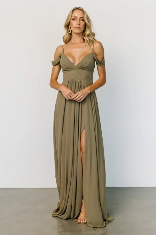 Bianca Lace Maxi Dress | Olive sold by Baltic Born