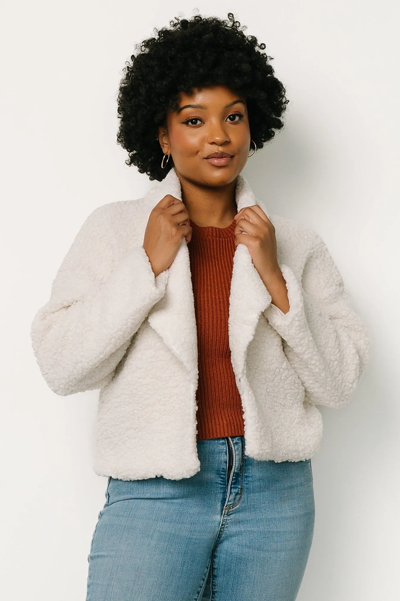 Crest Sherpa Jacket | Off White sold by Baltic Born product image thumbnail 2