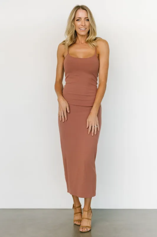 Ramsey Bodycon Tank Dress | Dusty Mauve made by Dress Forum