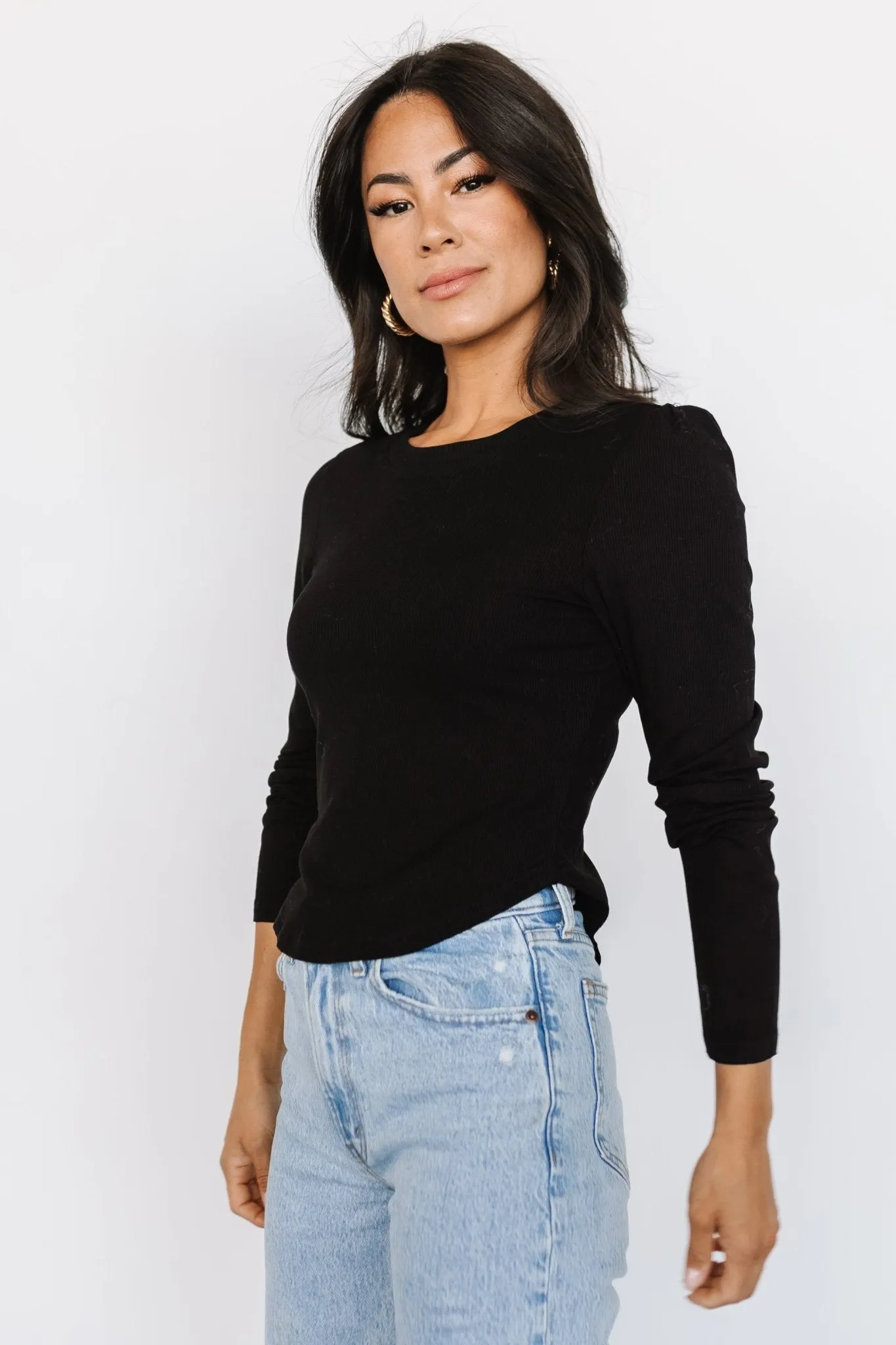 Fare Ribbed Top | Black sold by Baltic Born product image thumbnail 4