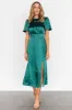 Allie Satin Dress | Emerald sold by Baltic Born