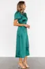 Allie Satin Dress | Emerald sold by Baltic Born