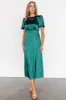 Allie Satin Dress | Emerald sold by Baltic Born
