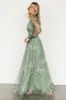 Layla Tulle Maxi Dress | Dusty Green Floral sold by Baltic Born